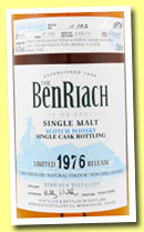 Benriach 37 yo 1976/2013 (49.6%, OB, batch 10, hogshead, cask #2013, 102 bottles)