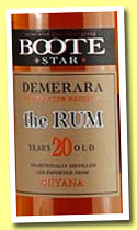 Boote Star 20 yo (43%, OB, Demerara, +/-2013)