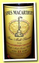 Bunnahabhain 33 yo 1980/2013 (45%, James MacArthur, Fine Malt Selection, bourbon, cask #84)