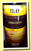 Bunnahabhain 40 yo 1973/2013 (46.2%, Acla Selection, refill butt, 167 bottles)