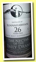 Bunnahabhain 26 yo 1987/2013 (60.3%, The Nectar of the Daily Drams, joint bottling with LMDW, dark version)