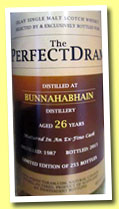 Bunnahabhain 25 yo 1987/2013 (49,4%, The Whisky Agency, Perfect Dram, Fino hogshead, 255 bottles)