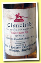 Clynelish 12 yo (70° proof, OB, spring cap, no neck label, Ainslie's capsule, +/-1960?)