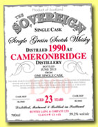 Cameronbridge 23 yo 1990/2013 (59.2%, Hunter Laing, The Sovereign)