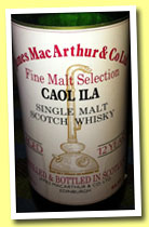 Caol Ila 12 yo (64.8%, James MacArthur, +/-1986)