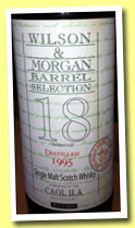 Caol Ila 18 yo 1995/2013 (57.5%, Wilson & Morgan, sherry butt, cask #10027)