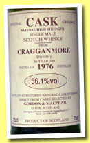 Cragganmore 1976/1989 (56.1%, Gordon & MacPhail, CASK series, 75cl)