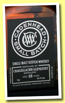 Craigellachie-Glenlivet 18 yo 1994/2013 (54.4%, Cadenhead, small batch, 432 bottles) 