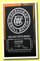 Dalmore 24 yo 1989/2013 (46.6%, Cadenhead, small batch)