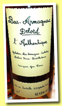 Delord 'L'Authentique' (45.9%, OB, bas-armagnac, 2012)