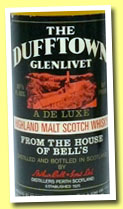 Dufftown-Glenlivet 8 yo (80° proof, OB for Ghirlanda, Italy, +/-1968)