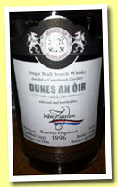 Caperdonich 1996/2013 'Dunes An Oir' (58.6%, Malts of Scotland for Van Zuylen, bourbon hogshead, cask #MoS 13025, 276 bottles)