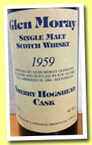 Glen Moray 25 yo 1959/1984 (46%, Samaroli, sherry hogshead, 240 bottles)
