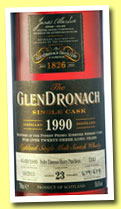 Glendronach 23 yo 1990/2013 (50,6%, OB, batch 9, PX sherry puncheon, cask #1243, 379 bottles)