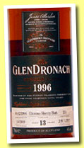 Glendronach 13 yo 1996/2009 (59.4%, OB, oloroso, cask #193, 399 bottles)