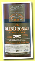 Glendronach 10 yo 2002/2013 (55.6%, OB, batch 8, Pedro Ximenez puncheon, cask #1988, 664 bottles)