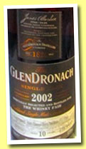 Glendronach 10 yo 2002/2013 (52.8%, OB for The Whisky Fair, Pedro Ximenez Sherry Puncheon, cask #710, 665 bottles)