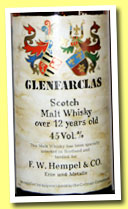 Glenfarclas 12 yo (45%, F.W. Hempel & Co., Germany, +/-1970?)