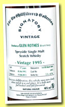 Glenrothes 17 yo 1995/2013 (46%, Signatory Vintage, 1st fill sherry butt, cask #6972, 761 bottles)