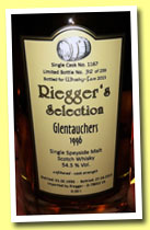 Glentauchers 1996/2013 (54.5%, Riegger's Selection, cask #1167, 239 bottles)