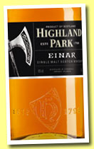 Highland Park 'Einar' (40%, OB, travel retail, 1l, 2013)