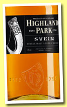 Highland Park 'Svein' (40%, OB, travel retail, 1l, 2013)