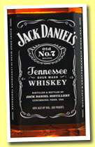 Jack Daniel's Old No.7 (40%, OB, USA, Tennessee Whiskey, +/-2013)