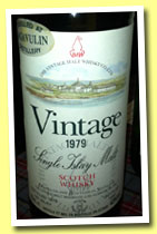 Lagavulin 1979/1992 'Vintage' (43%, Vintage Malt Whisky Co, for Auxil, France)
