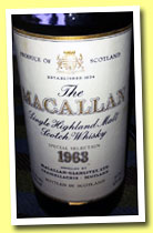 Macallan 1963 (43%, OB, UK, 75.7cl, twist cap, +/-1978)