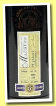 Macduff 35 yo 1969/2005 (61.1%, Duncan Taylor, Rare Auld, sherry cask, cask #3686, 105 bottles)