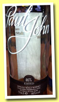 Paul John 'Edited' (46%, OB, India, 2013)