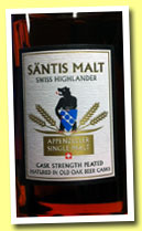 Säntis ‘Cask Strength Peated’ (52%, OB, Switzerland, +/-2012)