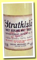 Strathisla 10 yo (43%, OB, Chivas Brothers LTD, early 1960s, 75cl)