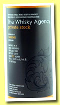 Tamdhu 33 yo 1980/2013 (55,7%, The Whisky Agency, Private Stock, bourbon hogshead, 132 bottles)