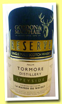 Tormore 1982/2011 (55.1%, Gordon & MacPhail Reserve for LMDW, refill sherry, cask #16320)