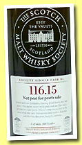 Yoichi 25 yo 1983/2009 (58.9%, Scotch Malt Whisky Society, Japanese oak, #116.15, 'Not peat for peat’s sake', 169 bottles)