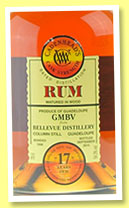 Bellevue 17 yo 1998/2015 (54.3%, Cadenhead, Guadeloupe) 
