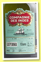 Port Mourant 13 yo 2002/2015 (59%, Compagnie des Indes, Guyana, cask #WPM36, 239 bottles) 